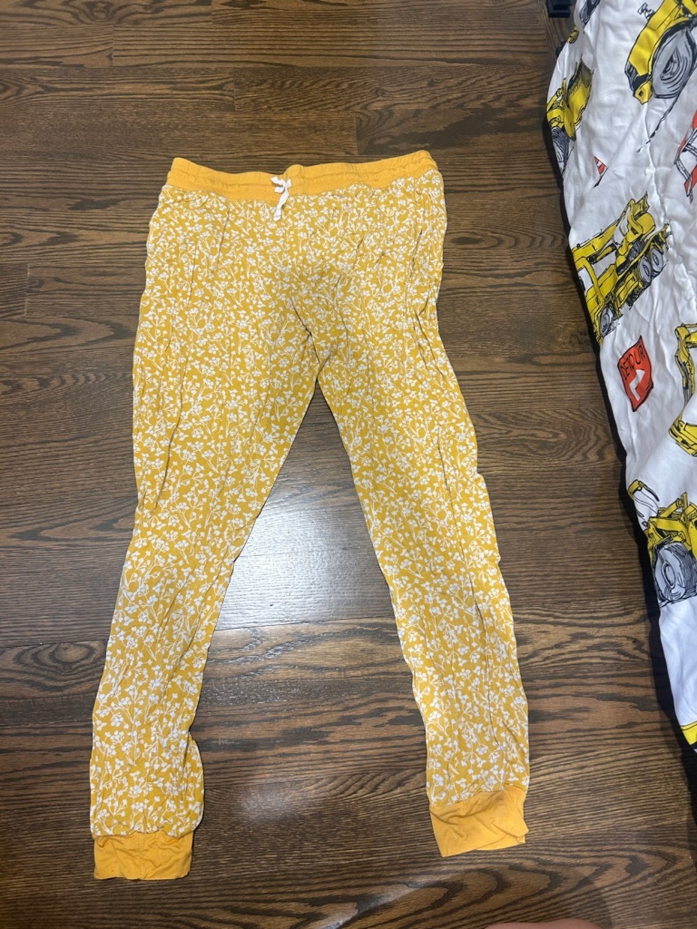 Little Sleepies Golden Poppies Jogger Pajama Pants. Medium